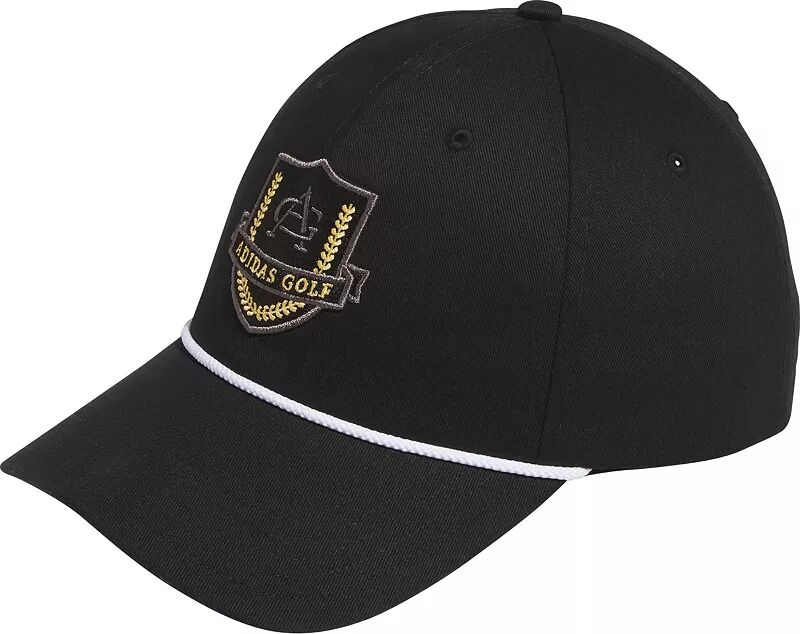 Мужская винтажная кепка для гольфа Adidas с шестью панелями, черный