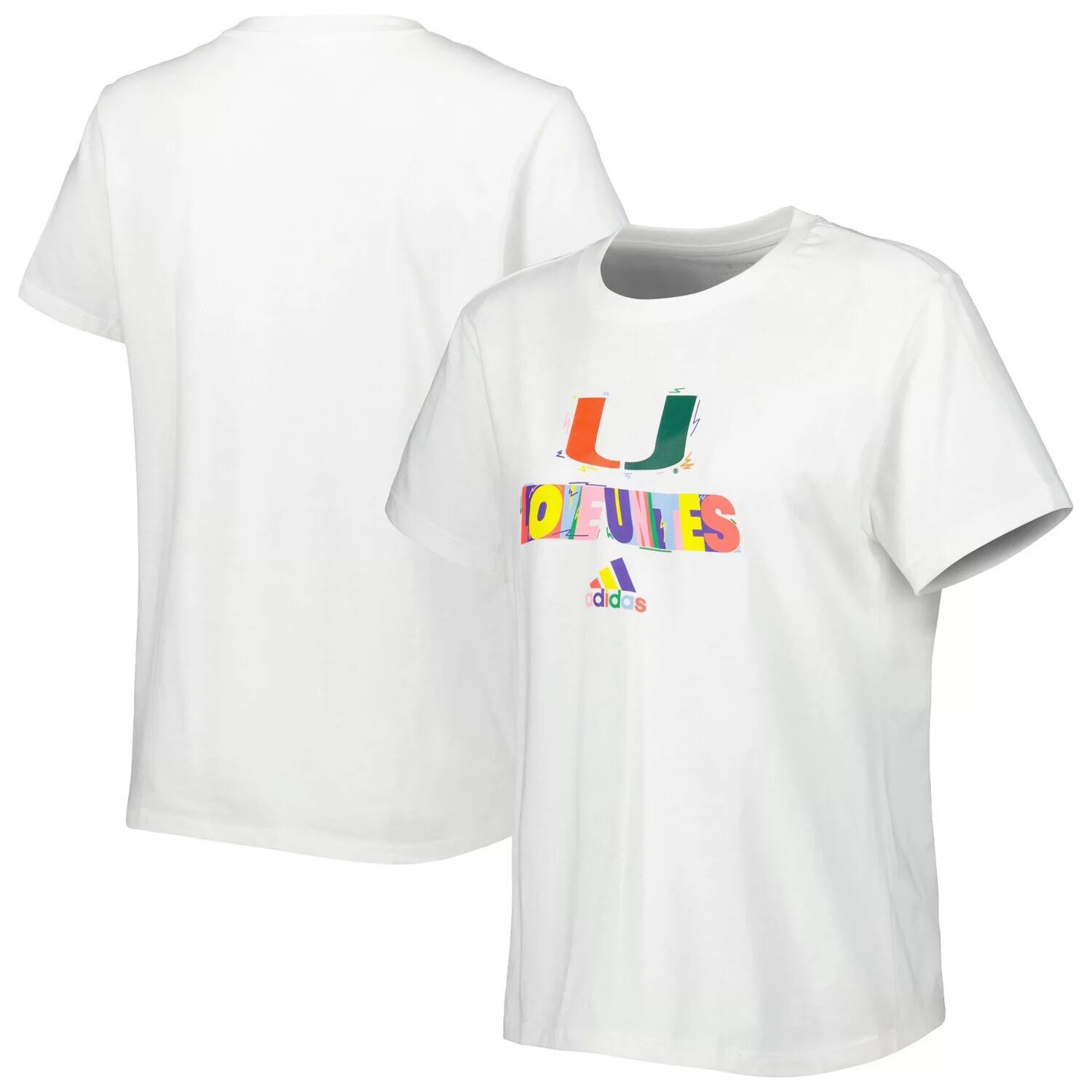

Женская футболка adidas White Miami Hurricanes Fresh Pride adidas