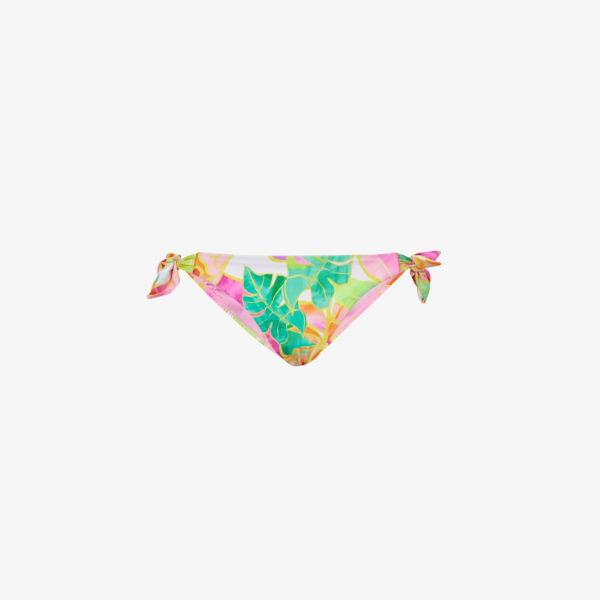 Плавки бикини wonder с графичным принтом Seafolly, цвет fuchsia rose