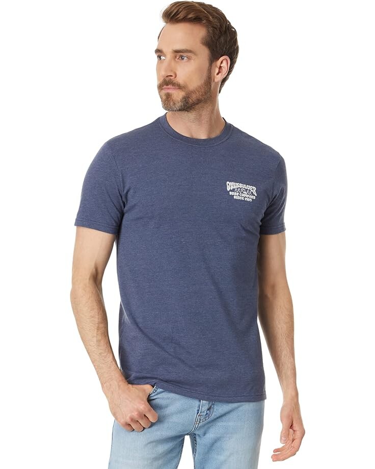 

Футболка Quiksilver Quik Lockup Short Sleeve Tee, цвет Navy Blazer Heather