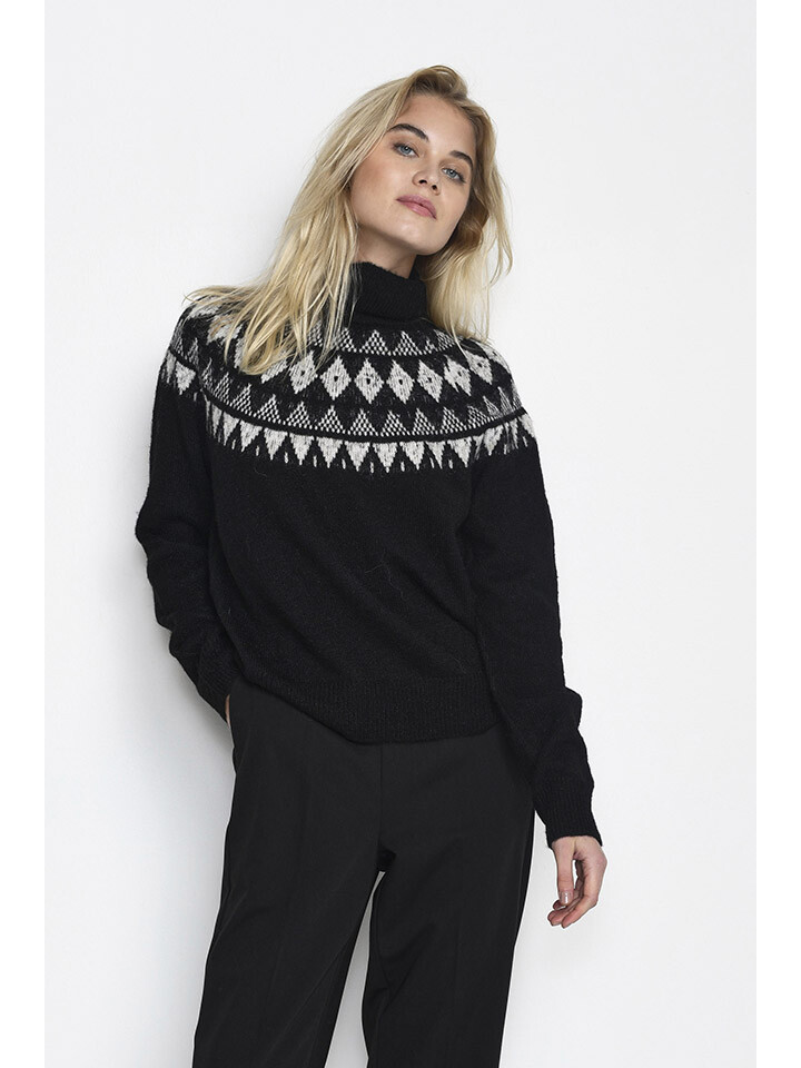 

Свитер Kaffe Rollkragen Melissa, черный