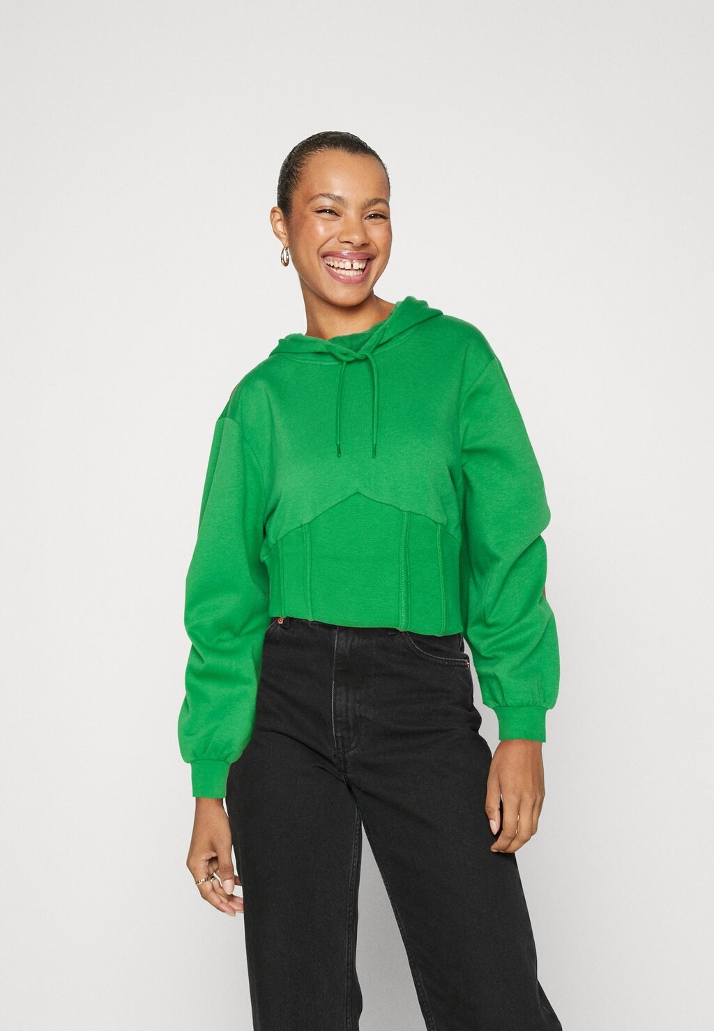 

Толстовка Onlcameron Bustier Hood ONLY, цвет medium green