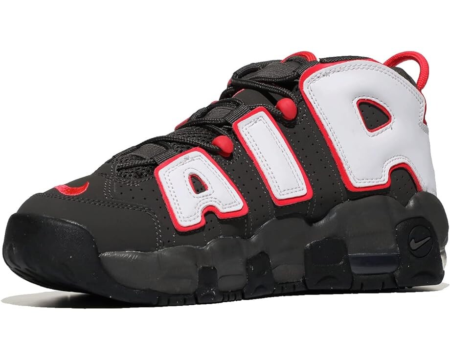 Кроссовки Nike Air More Uptempo, цвет Medium Ash/White/Black/Siren Red