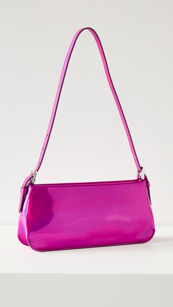 

Сумка BY FAR Dulce Fuchsia Iridescent Pouchette, фуксия