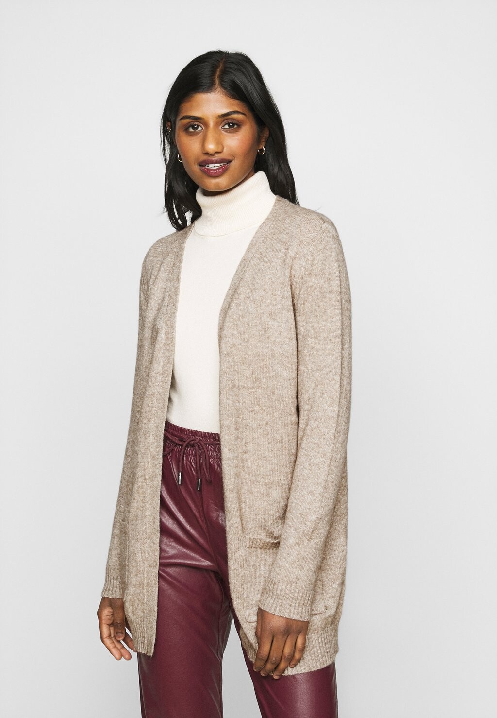 

Кардиган ONLY Onllesly Open Cardigan, бежевый, Бежевый;серый