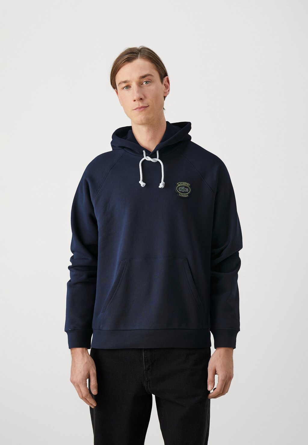 

Толстовка с капюшоном Lacoste, темно-синий
