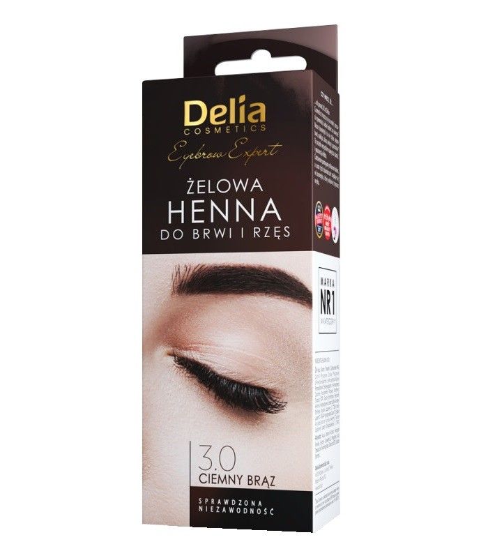 

Хна для бровей и ресниц Delia Pro Color 3.0 Ciemny brąz, 15 мл