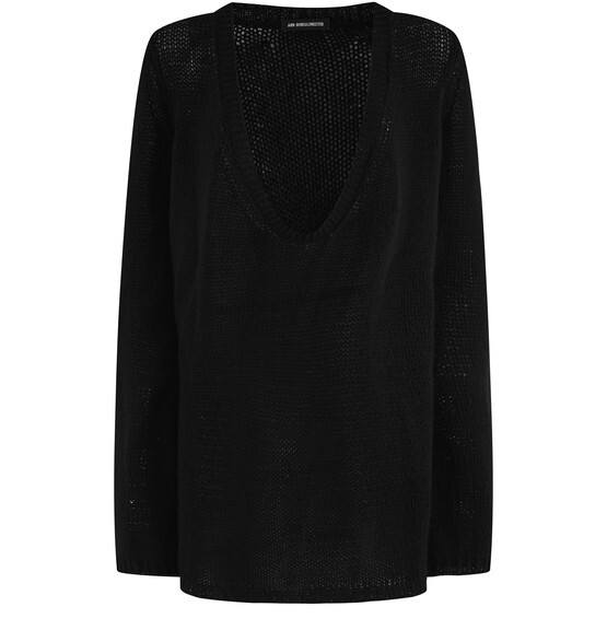 

Трикотажная облегающая туника Carolina Ann Demeulemeester, черный