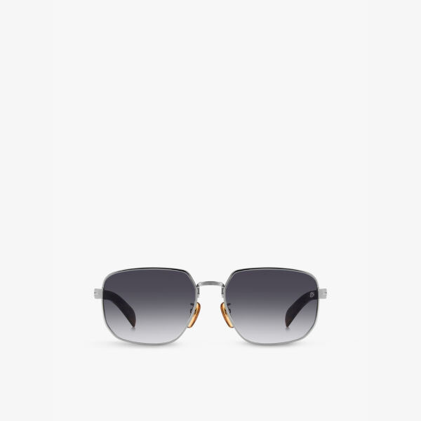 

Солнцезащитные очки в металлической прямоугольной оправе 7121/G/S Eyewear By David Beckham, коричневый