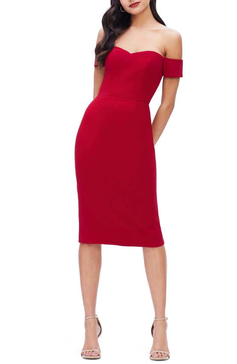 

Облегающее платье Bailey с открытыми плечами DRESS THE POPULATION