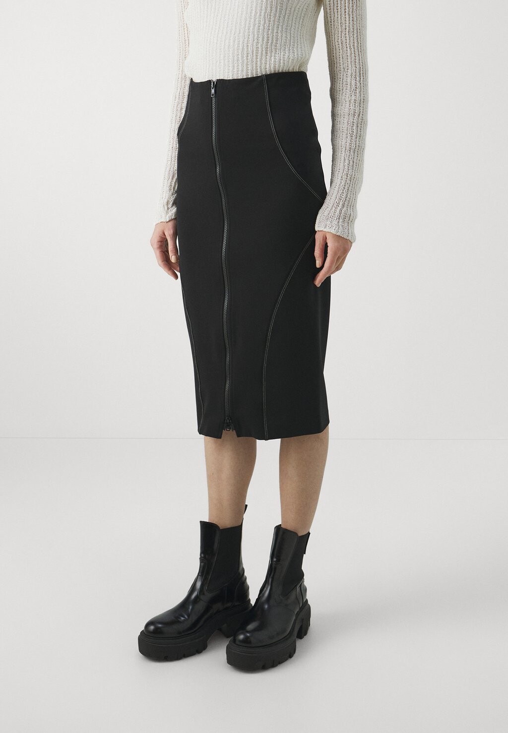 

Юбка Pinko EFESTO SKIRT, черный