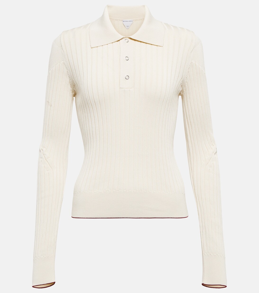 

Хлопковый топ в рубчик BOTTEGA VENETA, красный
