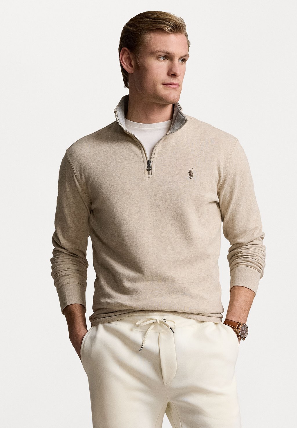 

Футболка с длинным рукавом Long Sleeve Polo Ralph Lauren, цвет tuscan beige heather