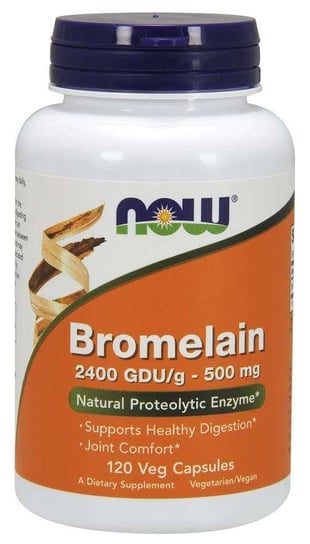 Бромелайн (120 капсул) Now Foods биотин now foods 120 капсул 2 упаковки