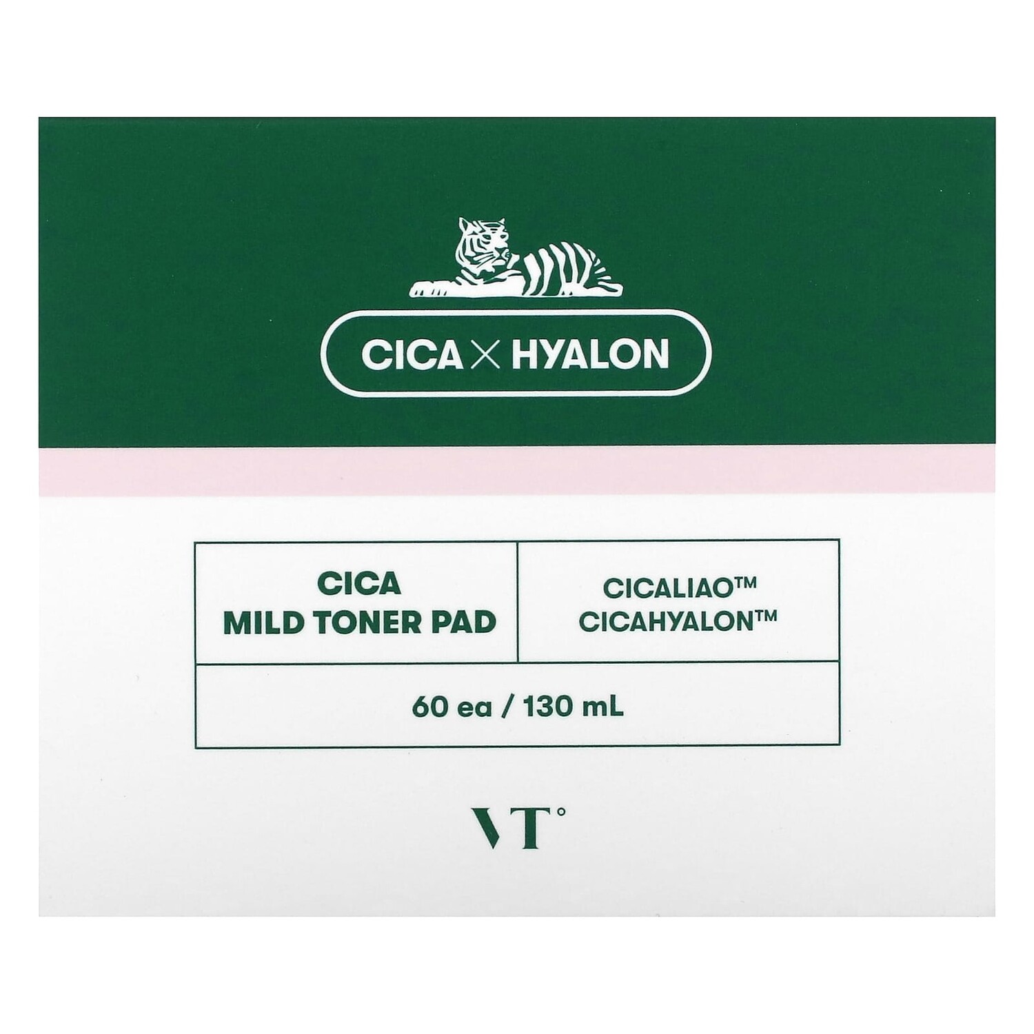 

Cica Mild Toner Pad, 60 подушечек, 130 мл, VT Cosmetics