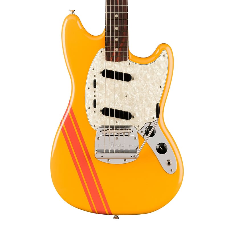 Электрогитара Fender Vintera II 70s Competition Mustang Electric Guitar - Competition Orange электрогитара fender vintera ii 70s competition mustang with rosewood fretboard competition orange