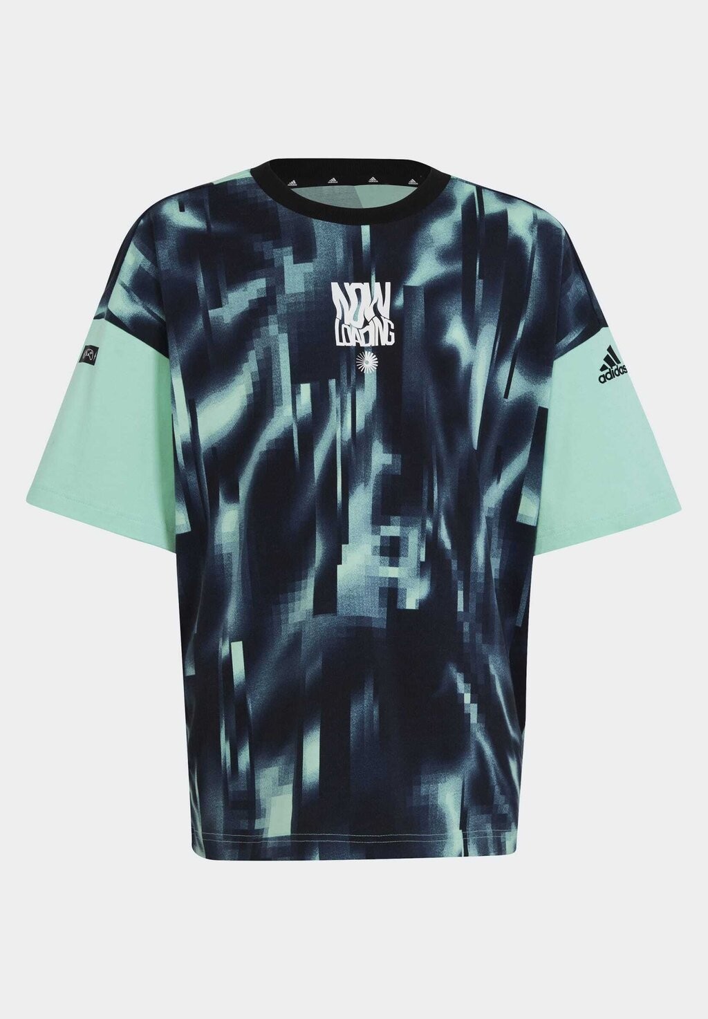 

Футболка с принтом ARKD3 TEE UNISEX adidas Sportswear, цвет easy green/semi lucid blue