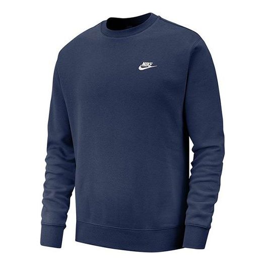 Толстовка Nike Sportswear Casual Sports Round Neck Pullover Blue, синий толстовка nike standard issue pattern printing loose round neck sports blue синий