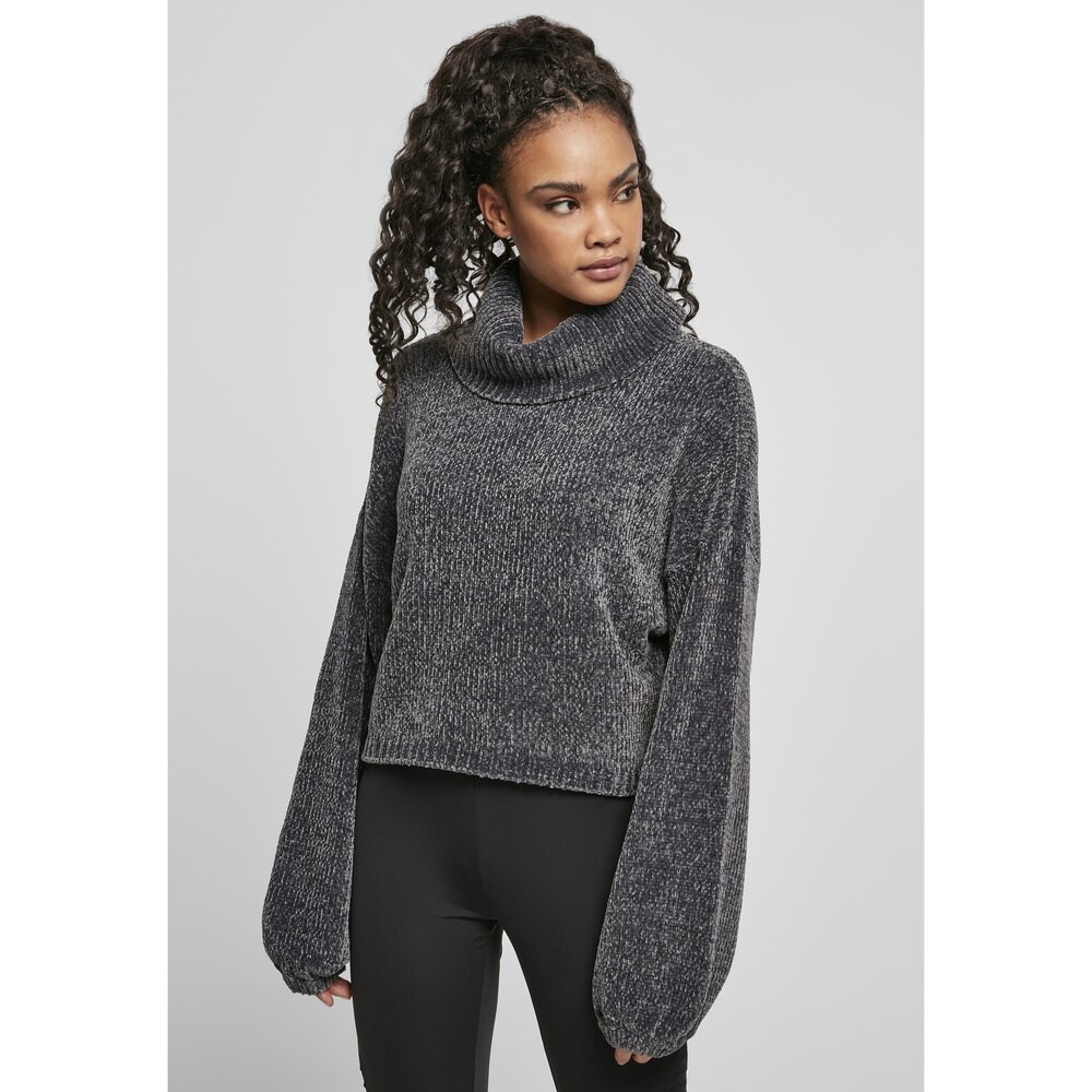 

Толстовка Urban Classics Turtleneck Chenille, серый