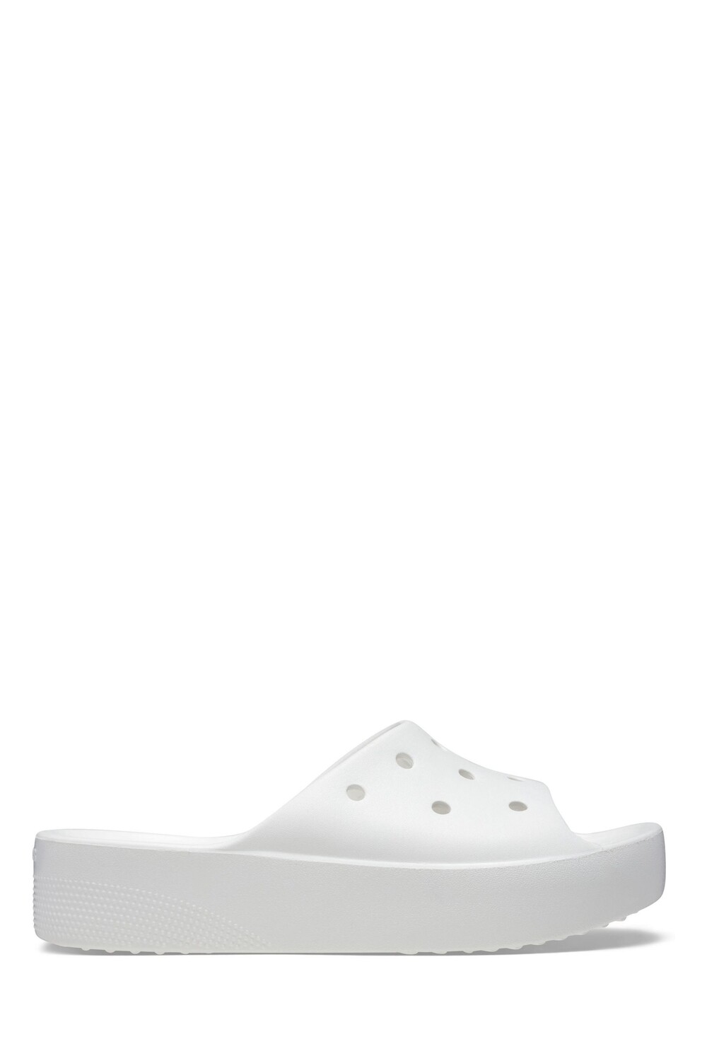 

Классические шлепанцы на платформе Crocs, белый