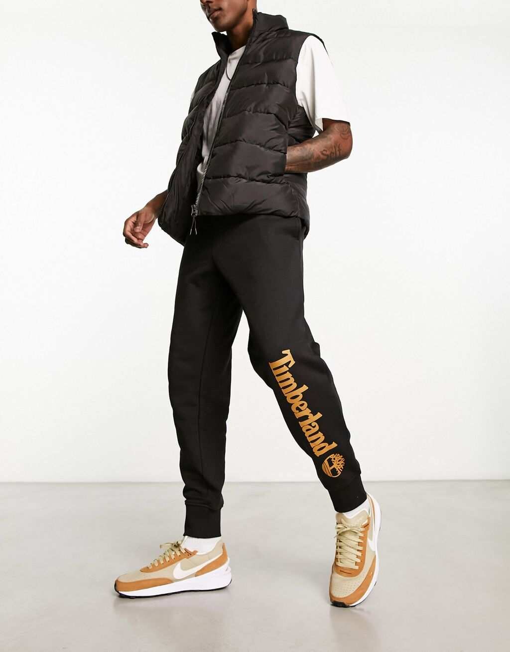 

Черные джоггеры с логотипом Timberland yc core