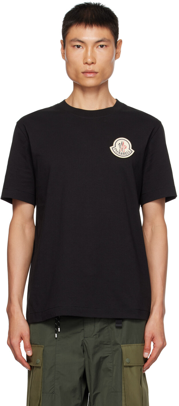 

Moncler Genius Черная футболка Moncler x Pharrell Williams, Черный