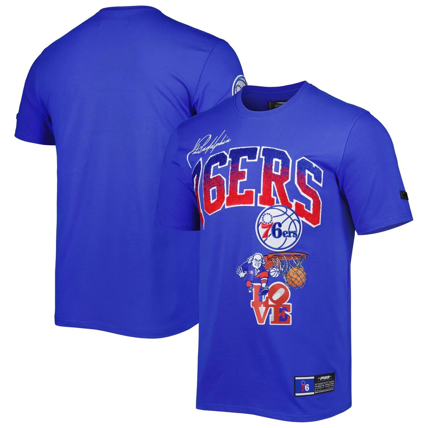 

Мужская футболка из синели Pro Standard Royal Philadelphia 76ers Hometown