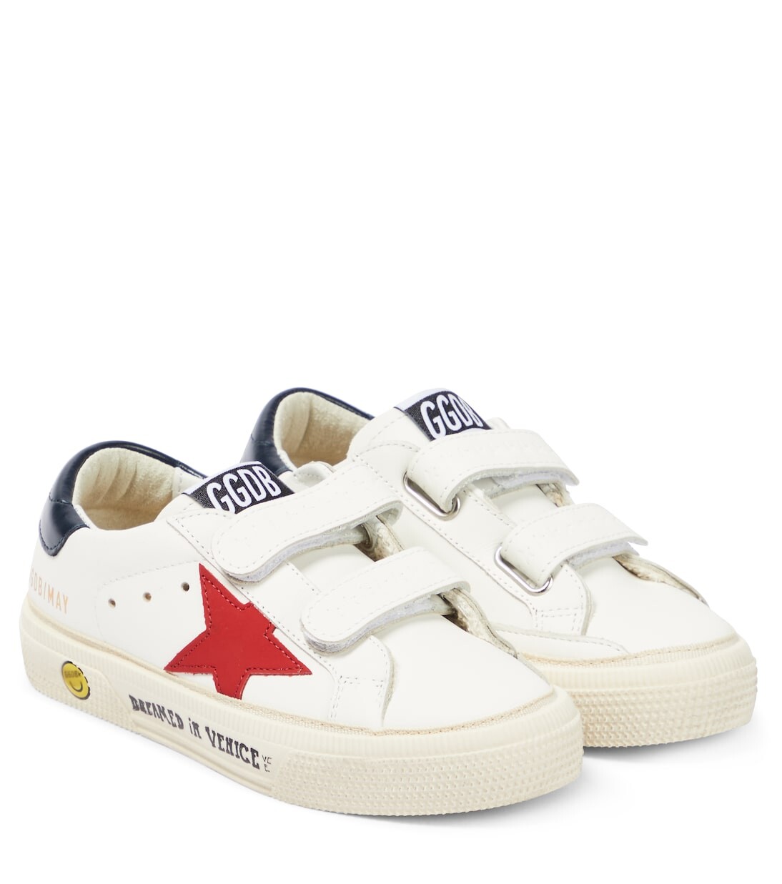 

Кожаные кроссовки old school Golden Goose Kids, белый