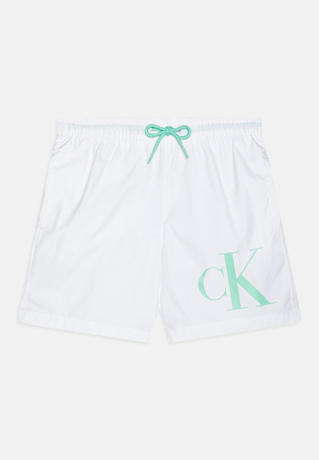 Шорты для плавания MEDIUM DRAWSTRING Calvin Klein Swimwear, цвет classic white шорты для плавания medium drawstring calvin klein swimwear цвет yellow allover