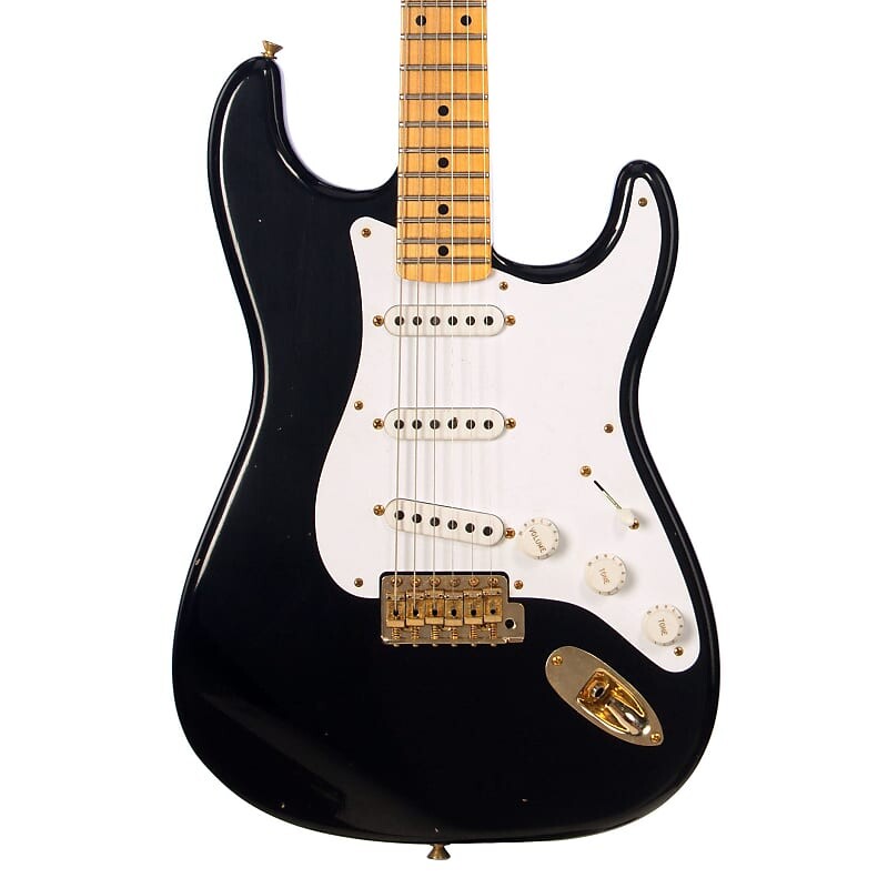 

Электрогитара Fender Custom Shop Limited Edition 70th Anniversary 1954 Stratocaster Journeyman Relic - Black - 1 off Electric Guitar NEW!