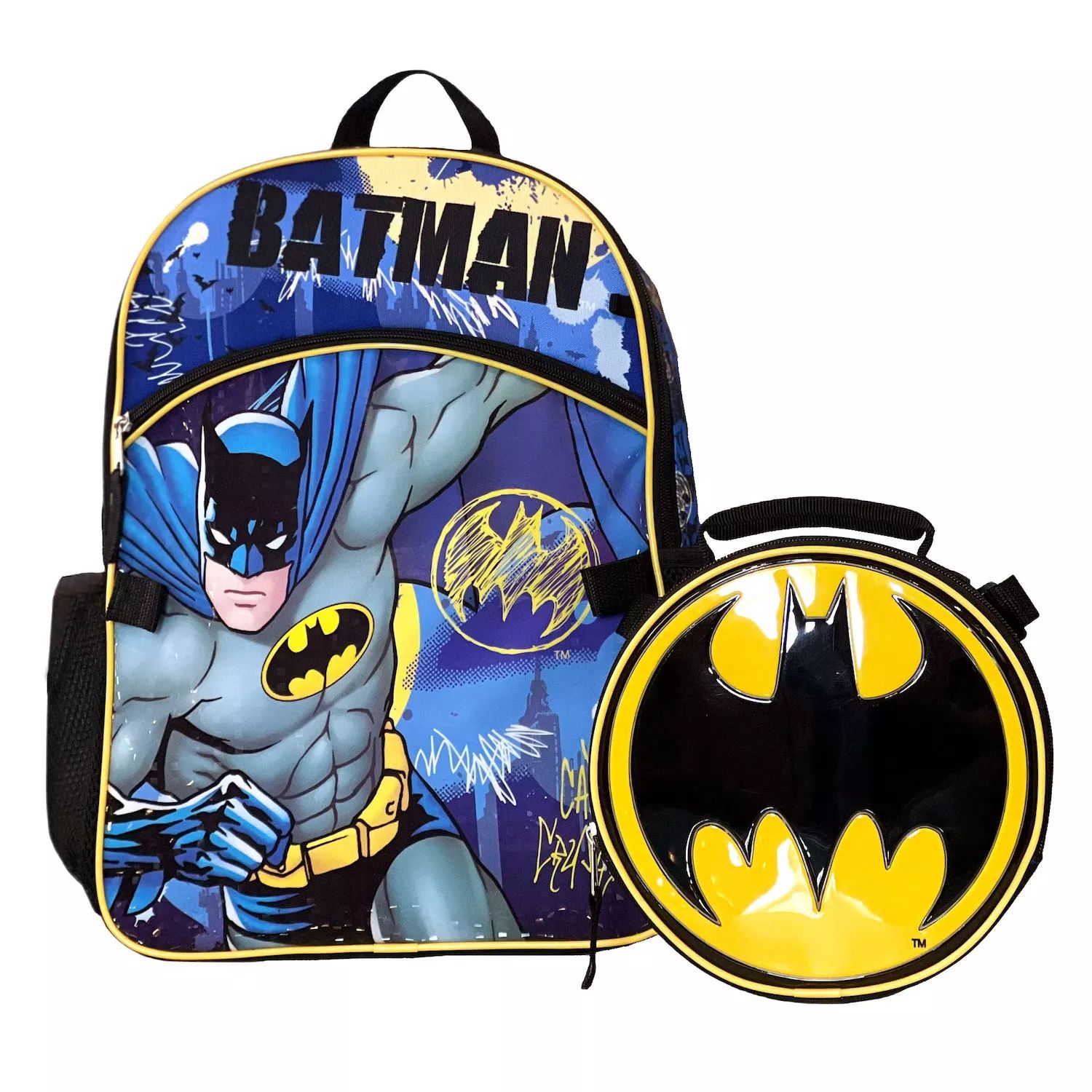Детский набор рюкзаков из 5 предметов с изображением Бэтмена из комиксов DC Comics конструктор lego dc batman 76182 маска бэтмена 410дет с 18лет