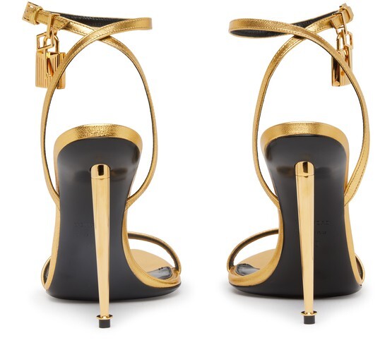 

Сандалии Mirror Naked Padlock 105 Tom Ford, золотой