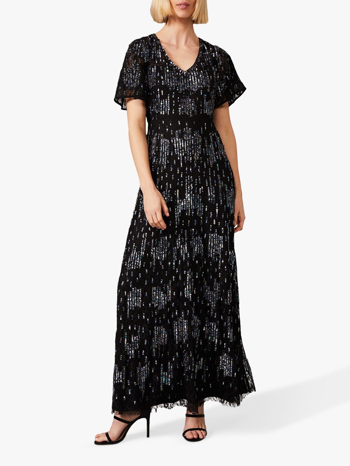 

Платье макси с украшением Phase Eight Clarabelle, черное