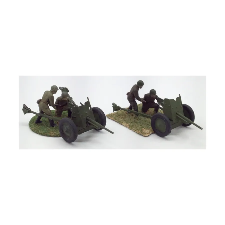 

45-мм противотанковые пушки с расчетом №1, Miscellaneous Historical Miniatures - WWII - Soviet Union 1938-1942 - Loose Miniatures (1/100)