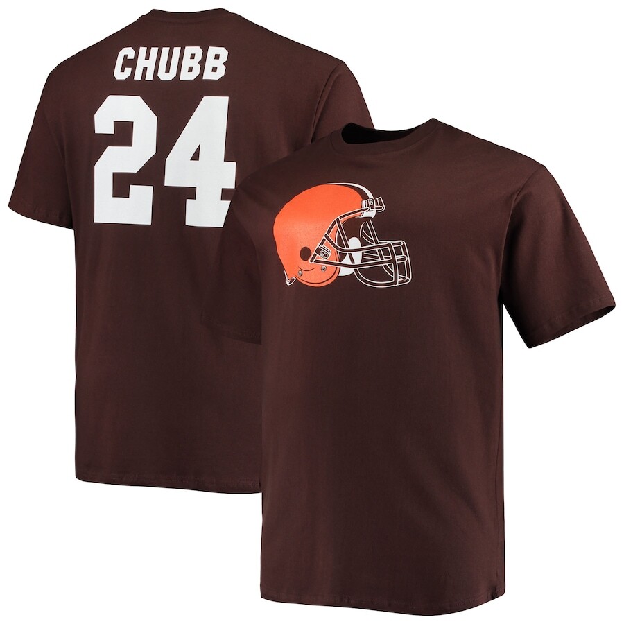 

Футболка с именем и номером Fanatics Branded Cleveland Browns, коричневый