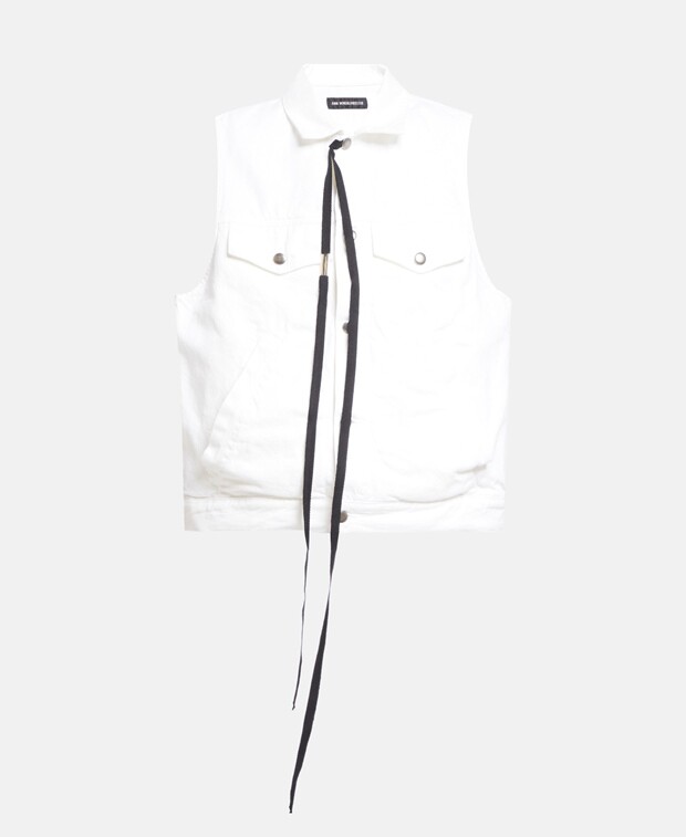 

Джинсовый жилет Ann Demeulemeester, белый