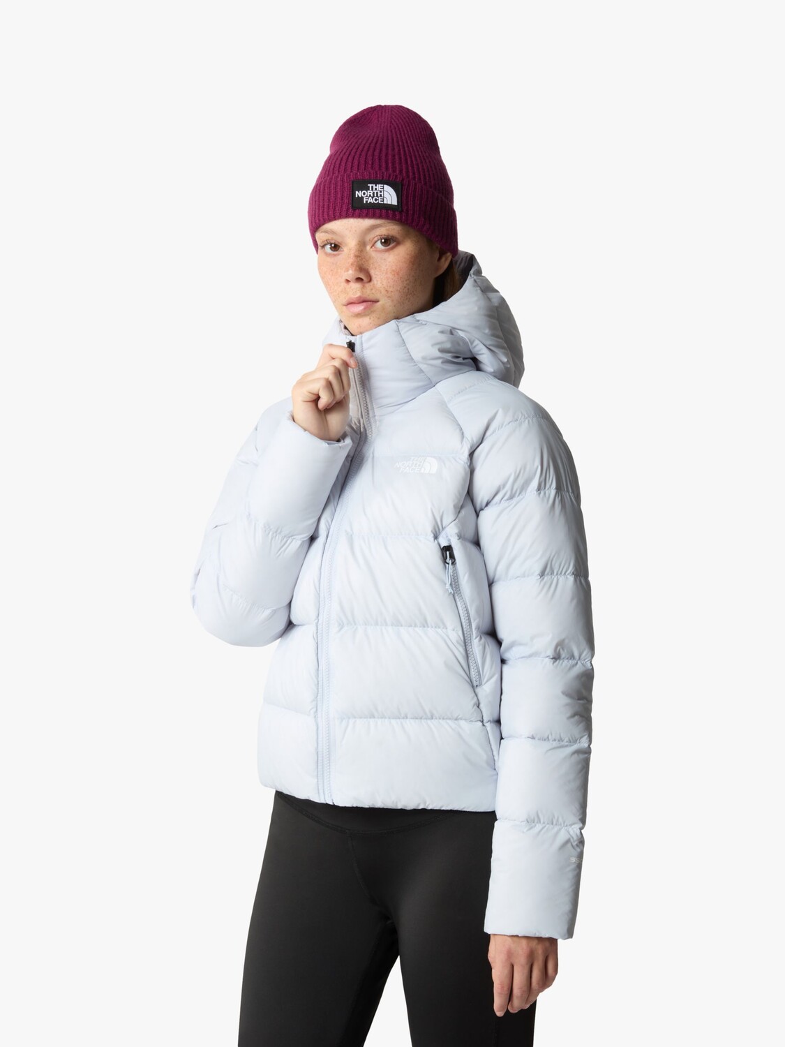 

Женский пуховик из гиалита The North Face, дасти барвинок