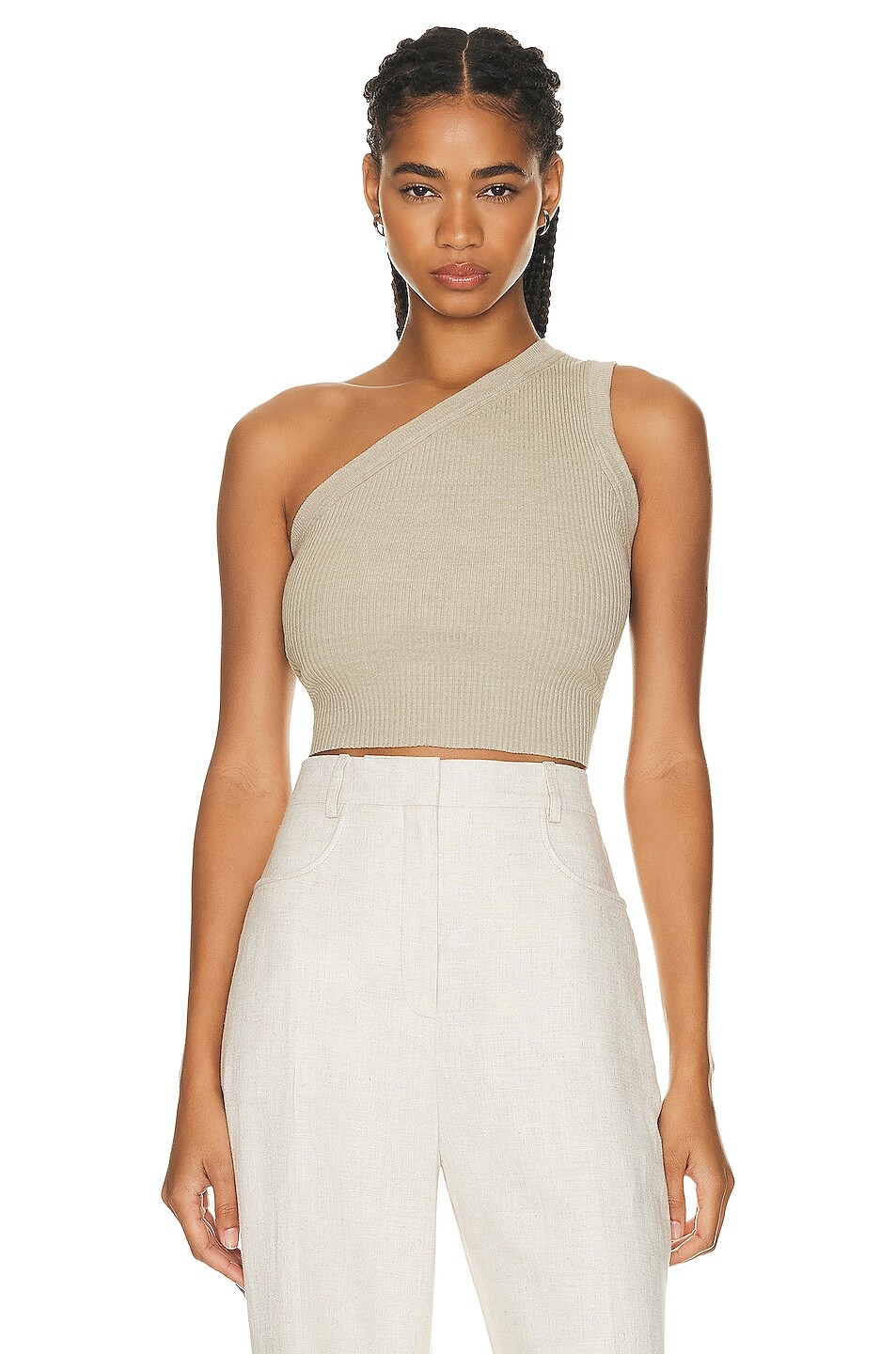 

Топ Jacquemus La Maille Ascu, цвет Light Khaki