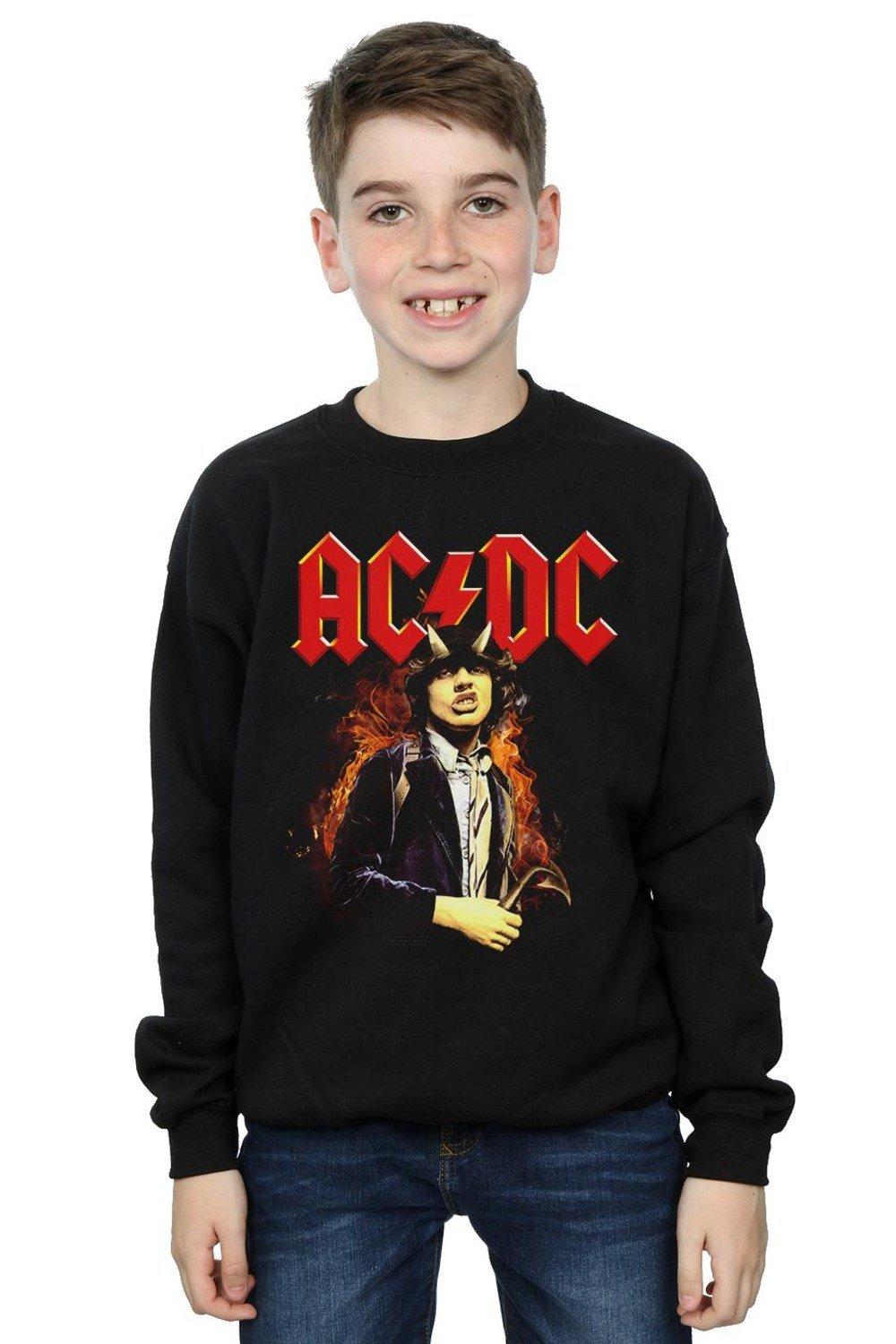 Толстовка Angus Highway To Hell AC/DC, черный фигурка bst axn action figure ac dc angus young [highway to hell tour] 13 см