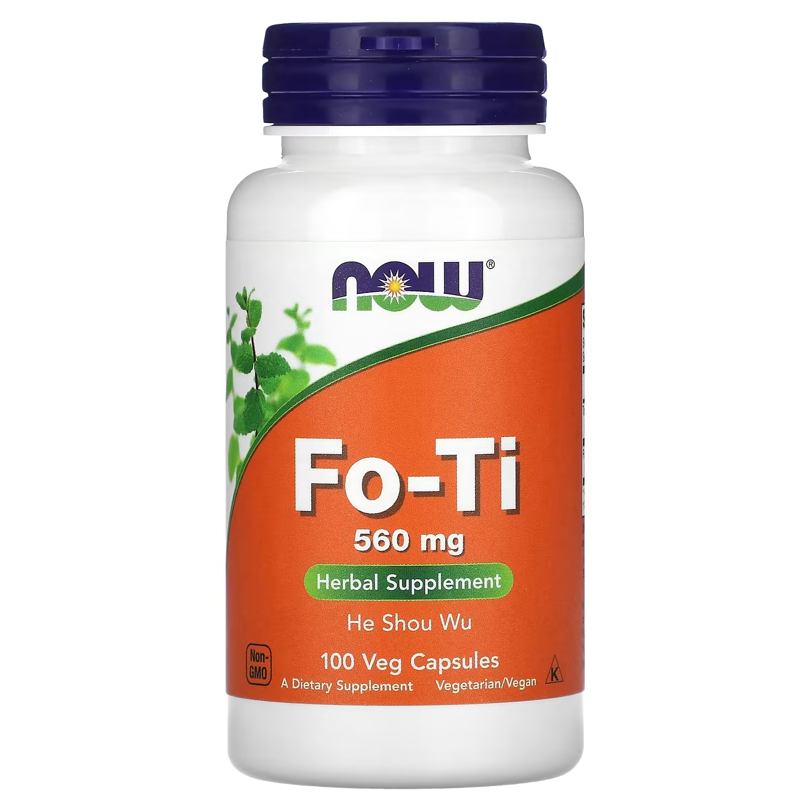 Горец многоцветковый NOW Foods Fo-Ti 560 мг, 100 капсул
