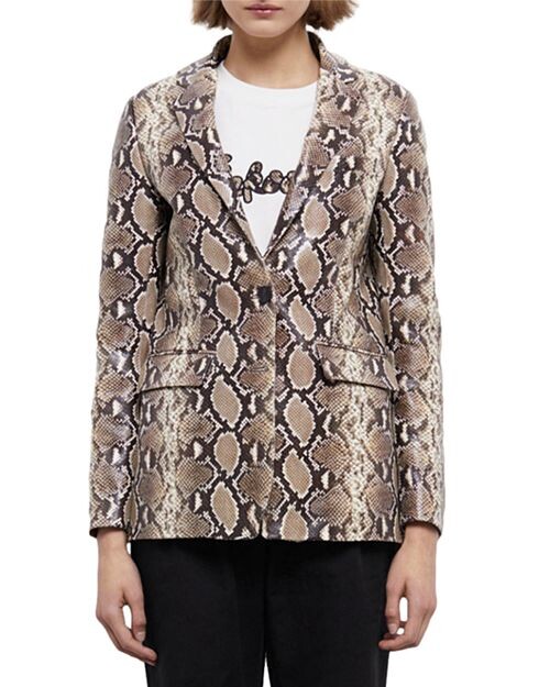 

Кожаная куртка с принтом питона The Kooples, цвет Multi