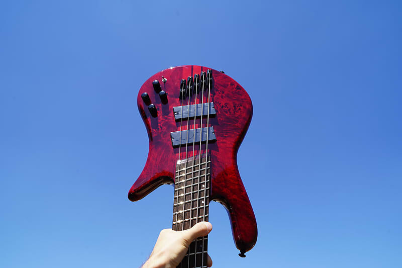 

Басс гитара Spector NS Dimension 5 - Multi Scale Inferno Red 5-String Electric Bass w/ Gig Bag
