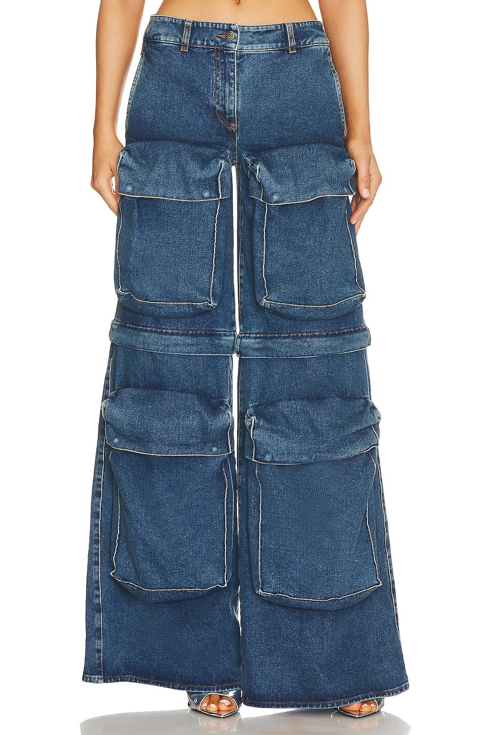 

Брюки GIUSEPPE DI MORABITO Denim, цвет Vintage Denim