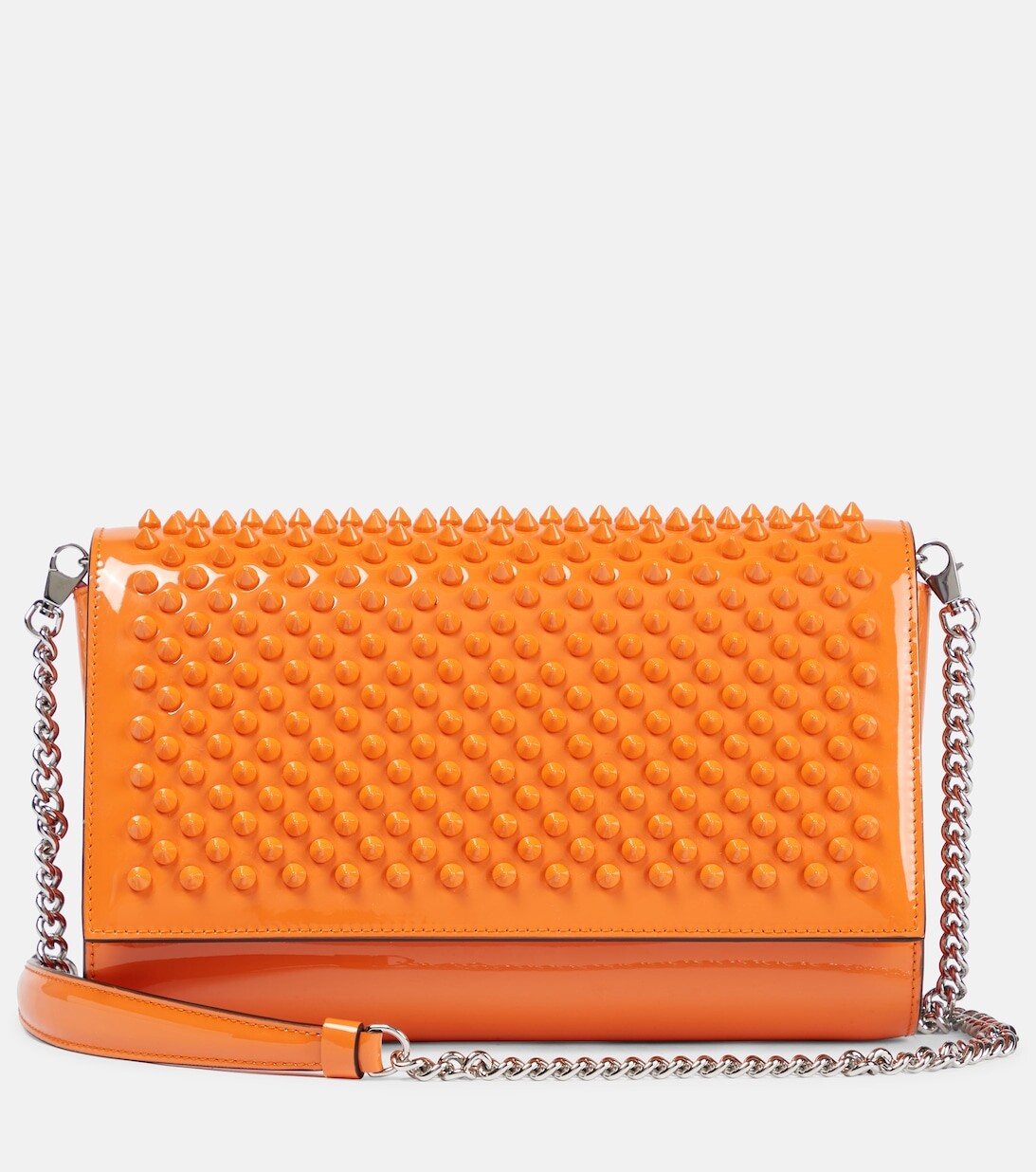 

Украшенный кожаный клатч Paloma Small Christian Louboutin, оранжевый