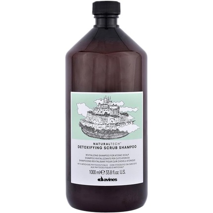 Natural Tech By Detoxifying Scrub Шампунь 1000мл, Davines детоксирующий шампунь скраб davines detoxifying scrub shampoo 250 мл