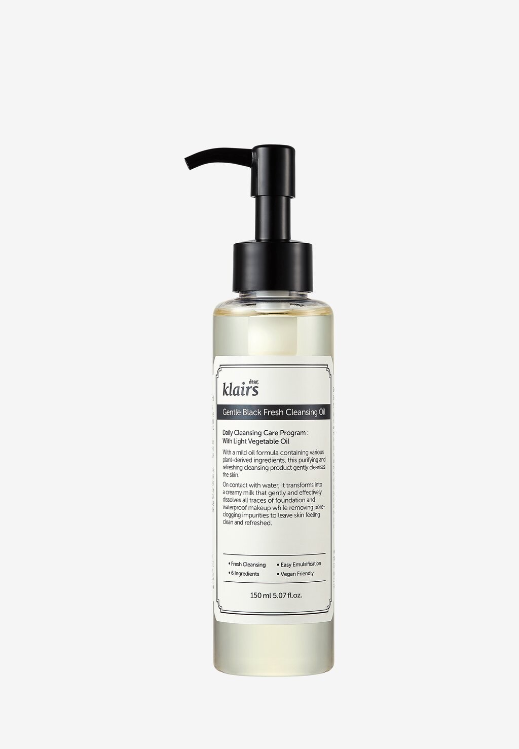 

Масло для лица Gentle Black Fresh Cleaning Oil klairs