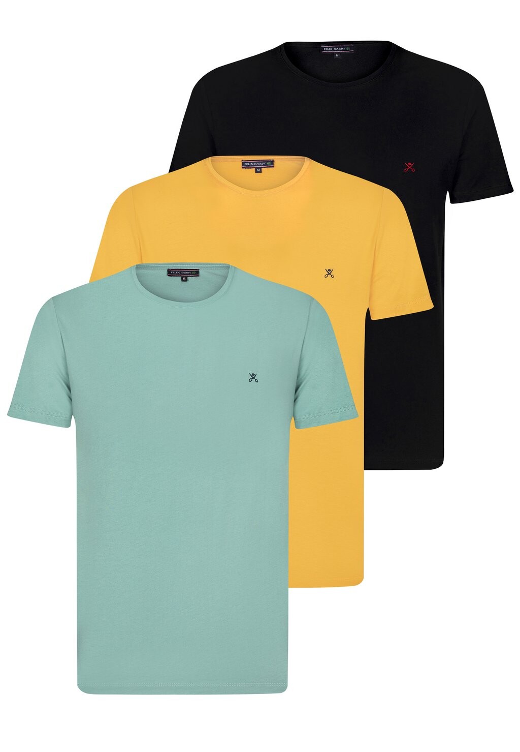 

Базовая футболка 3 PACK CREW NECK Felix Hardy, цвет yellow
