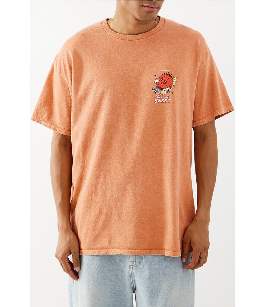 

Футболка с короткими рукавами BDG Urban Outfitters Life Is Sweet, оранжевый