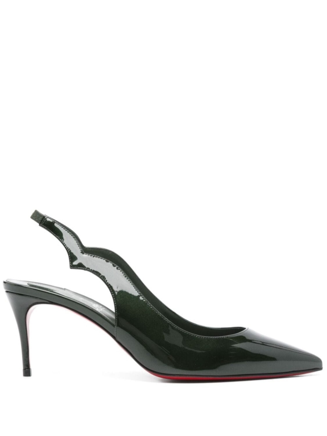 

70 мм туфли Hot Chick Sling Christian Louboutin, зеленый
