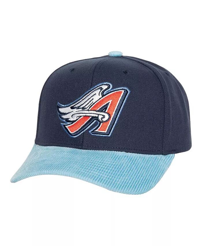

Мужская темно-синяя вельветовая кепка California Angels Pro Snapback Mitchell & Ness, синий